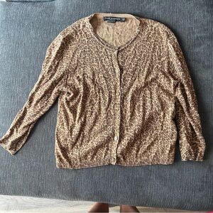 Club Monaco Leopard Cardigan